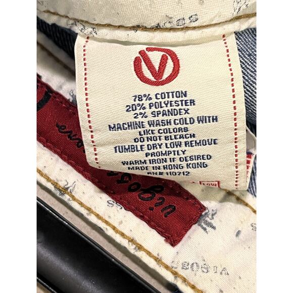 Vigoss Boot Cut Jeans Womens 9/10 Blue Mid Rise Flap Pocket 33x33 Denim - Picture 7 of 7